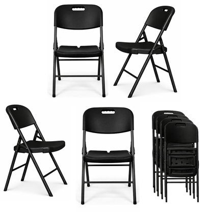 Silla Plegable Reforzada Negra