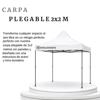 Carpa Plegable Blanca 2x2 M