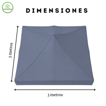 Repuesto De Toldo Gris 3x3 M