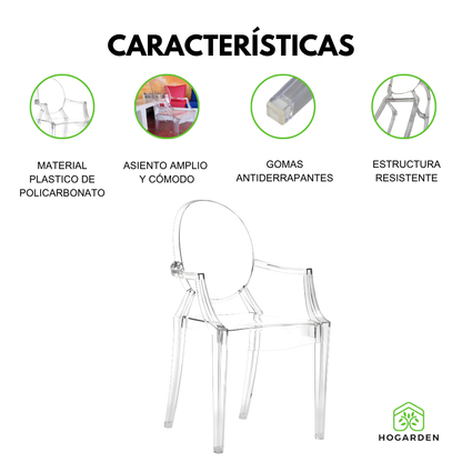 Silla Ghost Transparente Para Eventos