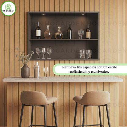 Panel Decorativo WPC Arce Amarillo 2.9 m x 16 cm 10 Pzs