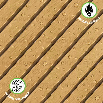 Panel Decorativo WPC Arce Amarillo 2.9 m x 16 cm 10 Pzs