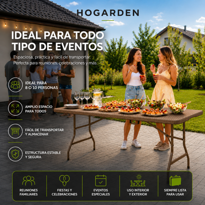 Mesa Plegable Café 1.80 M