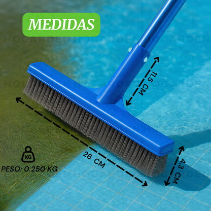 Combo 2 Cepillos Más 2 Redes Para Limpiar Albercas