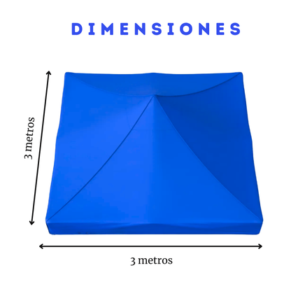 Repuesto De Toldo Azul 3x3 M