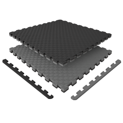 Tatami Piso Artes Marciales 1 M2 Negro Con Gris
