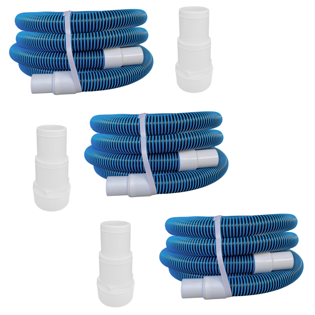 Combo Manguera 15 Con Adaptador Para Limpiar Alberca