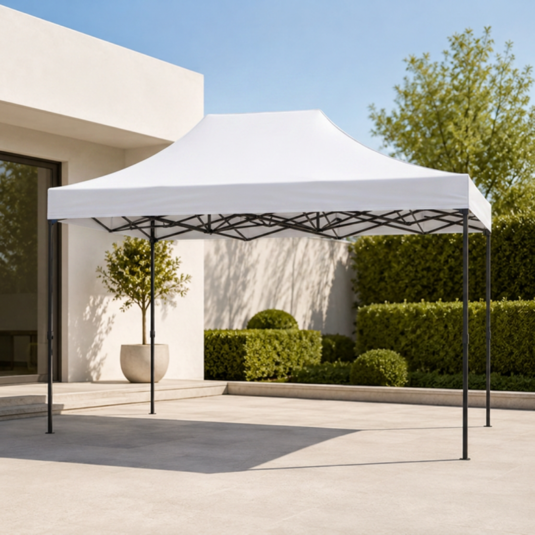 Carpa Plegable Blanca 3x4.5 M