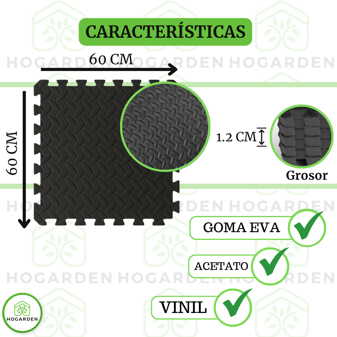 Piso Eva Negro 1.2cm