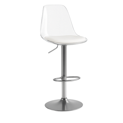 Banco Transparente Alto Eames Para Barra Y Cocina