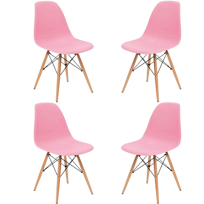 Silla Eames Minimalista Rosa