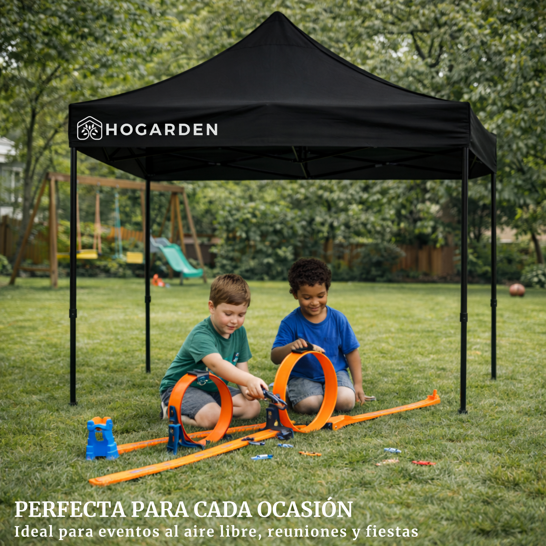 Carpa Plegable Negro 2x2 M