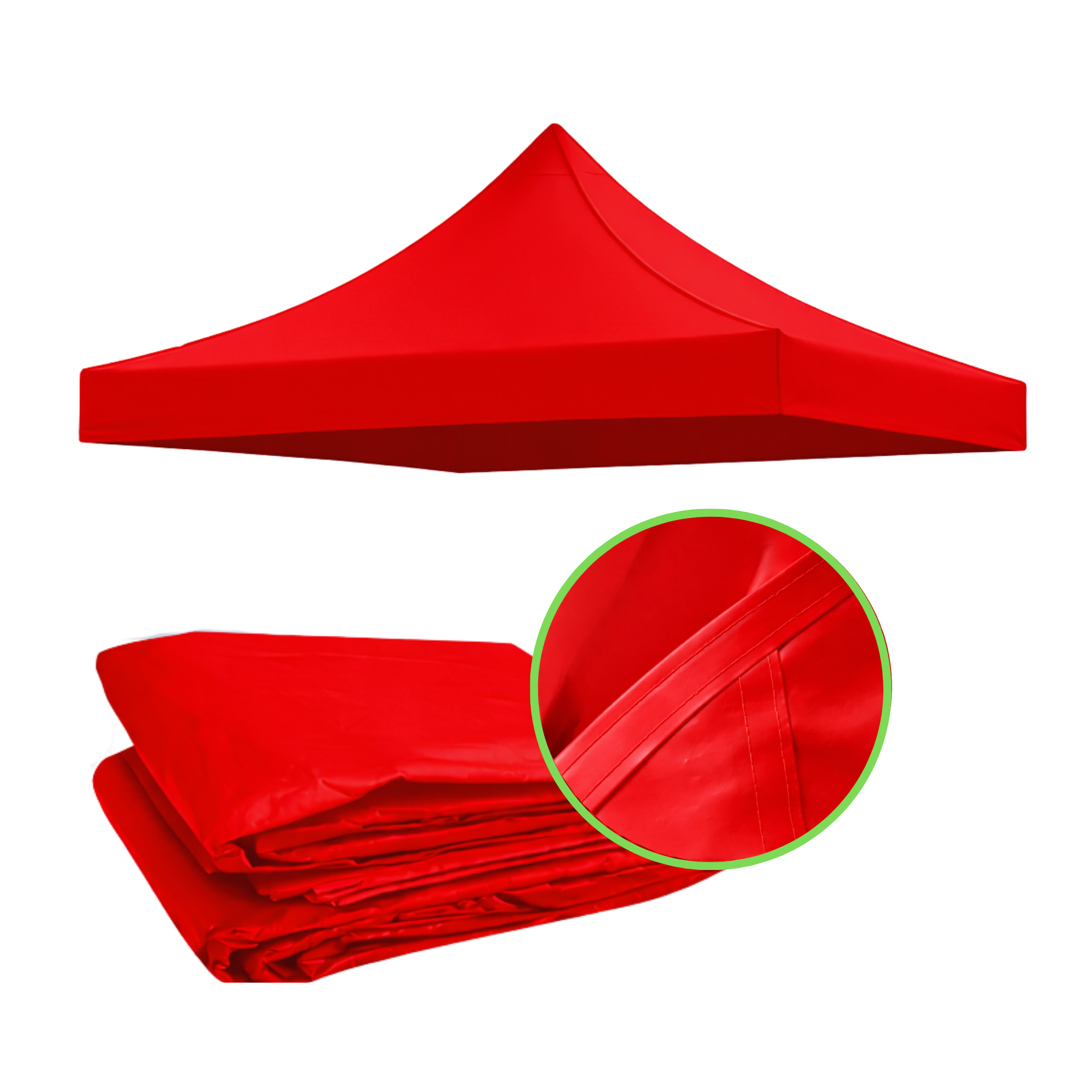 Repuesto De Toldo Rojo 3x3 M
