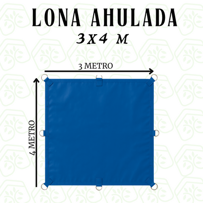 Lona Ahulada 4x3 M Reforzada Uso Rudo Impermeable