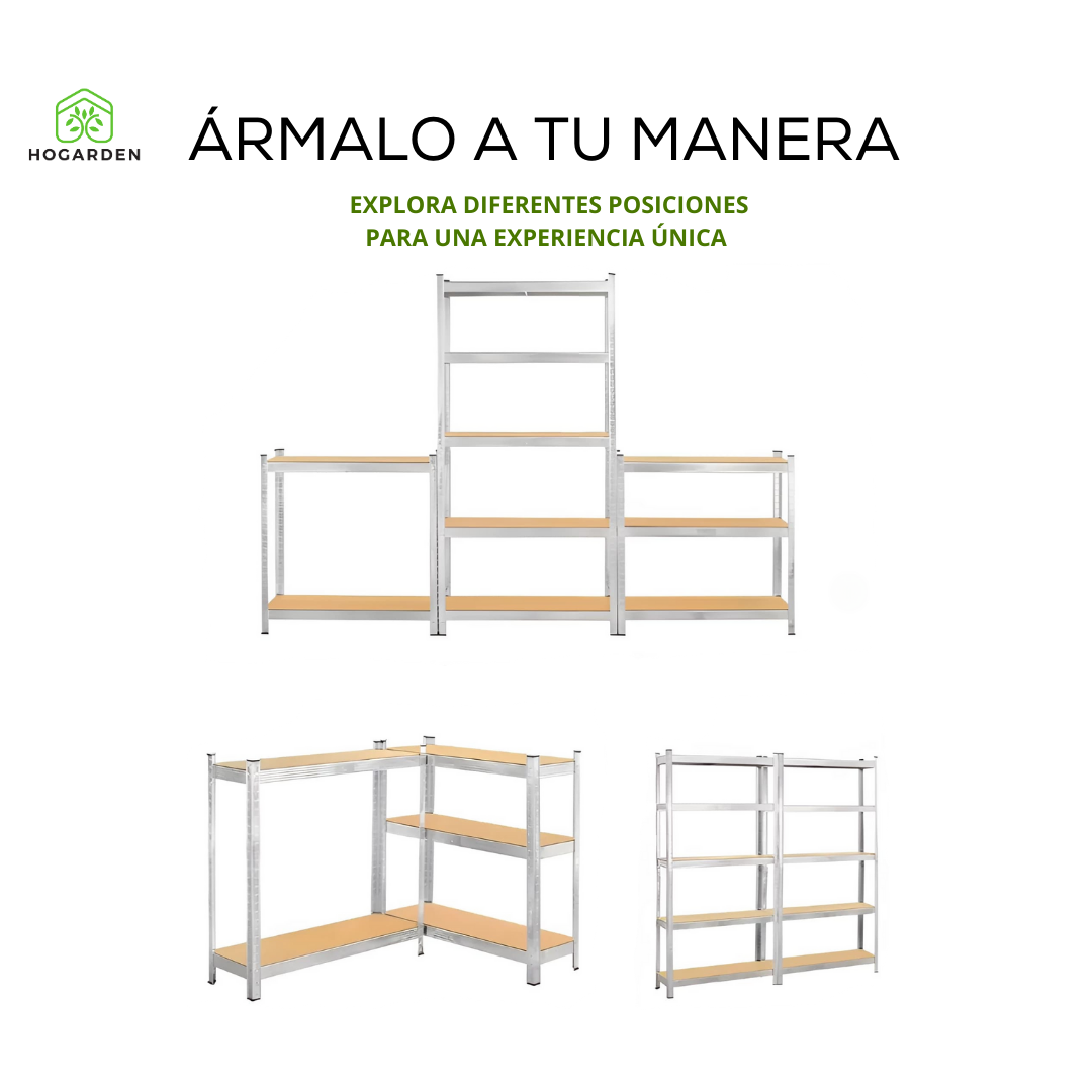 Estante Anaquel Rack 5 Niveles Mdf