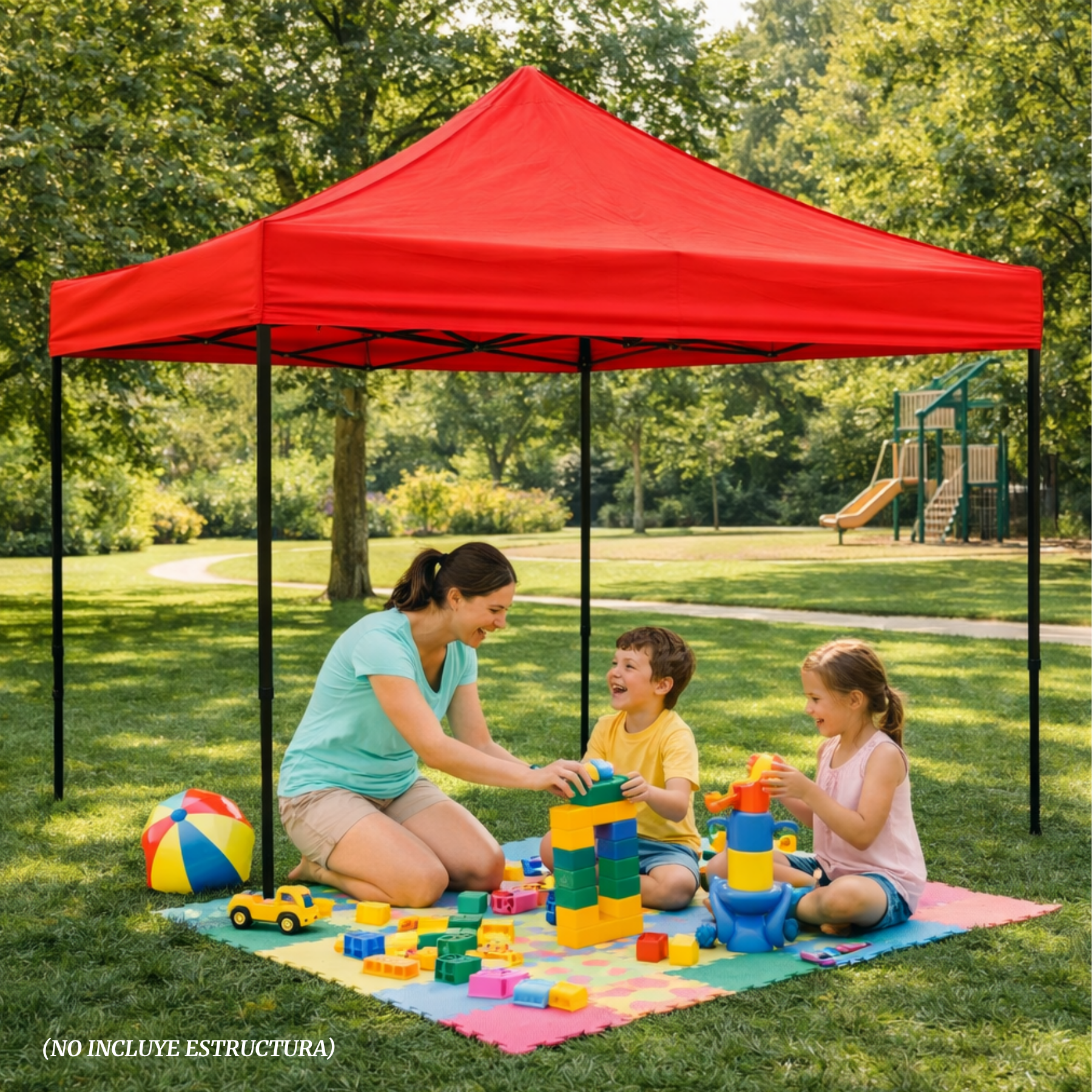 Repuesto De Toldo Rojo 3x3 M