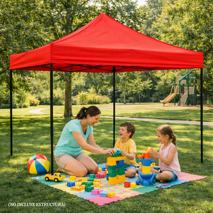 Repuesto De Toldo Rojo 3x3 M