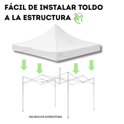 Repuesto De Toldo Blanco 3x3 M