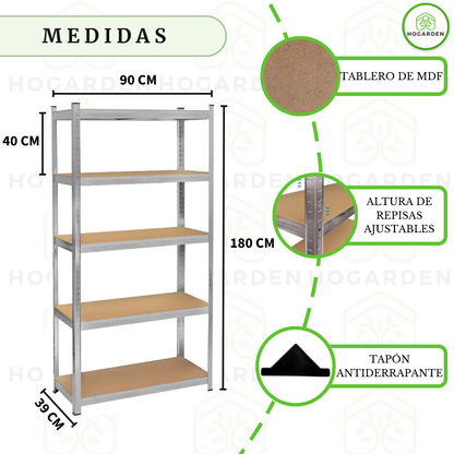 Estante Anaquel Organizador 5 Niveles