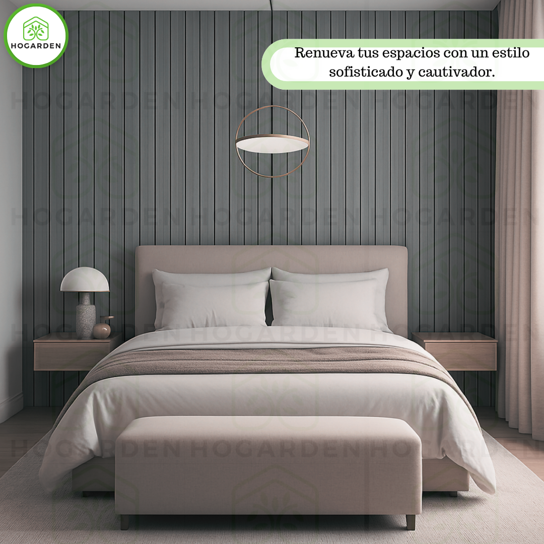 Panel Decorativo WPC Gris 1 m x 16 cm 12 Pzs