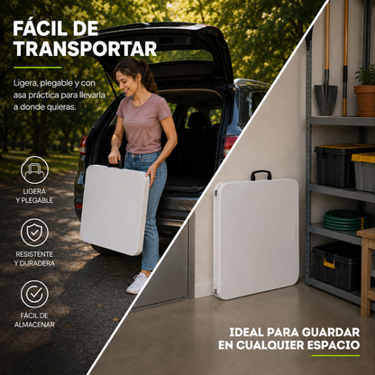 Mesa Plegable Blanca 1.20 M