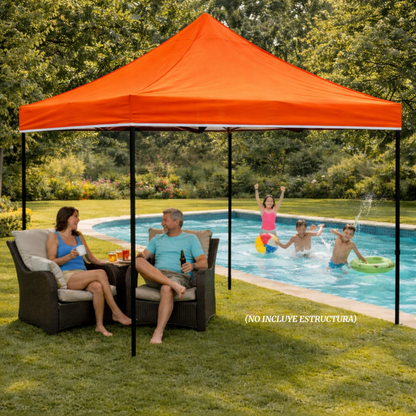 Repuesto De Toldo Naranja 3x3 M