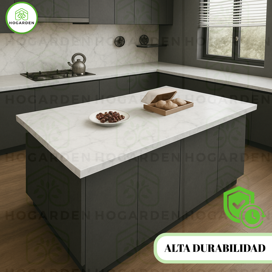 Panel Tipo Mármol Blanco 122x244 Cm Para Decorar
