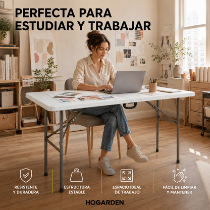 Mesa Plegable Blanca 1.20 M