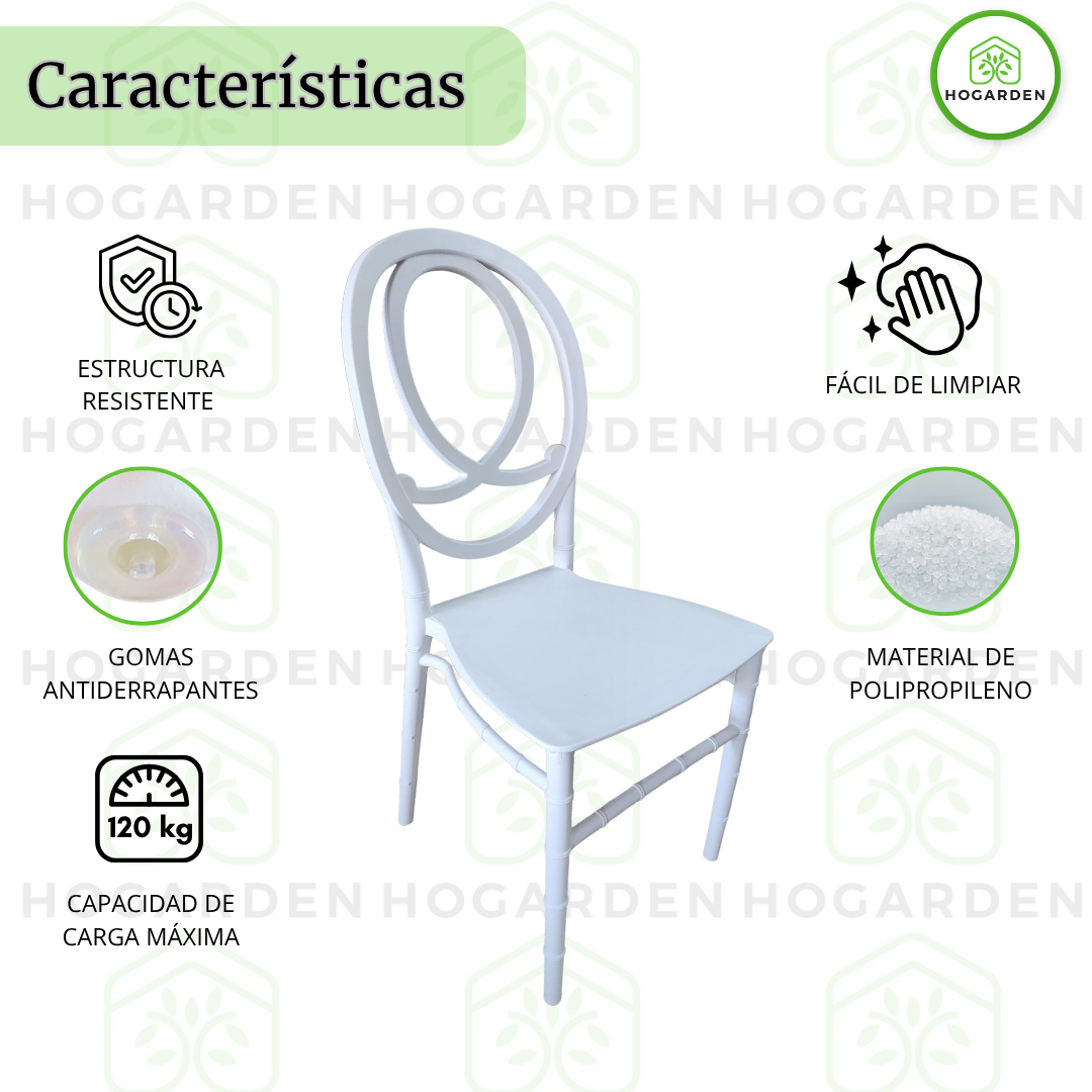 Silla Phoenix Blanco Para Eventos