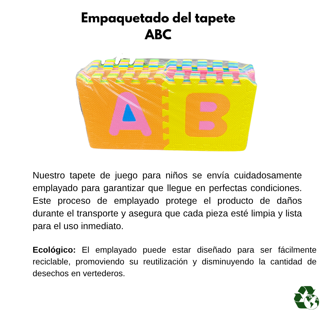 Tapete Foamy Abc Colores Para Bebés 26 pzs