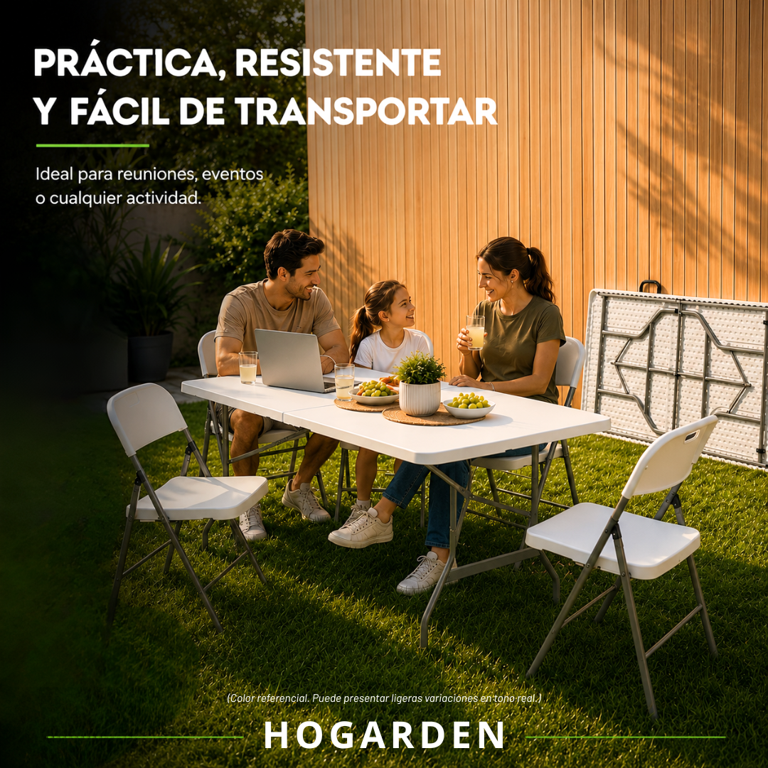Mesa Plegable Blanca 1.80 M