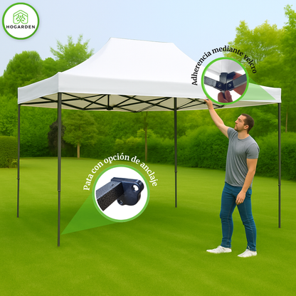 Carpa Plegable Blanco 3x4.5 M