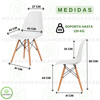 Silla Eames Minimalista Blanca