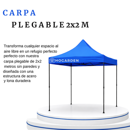 Carpa Plegable Azul 2x2 M