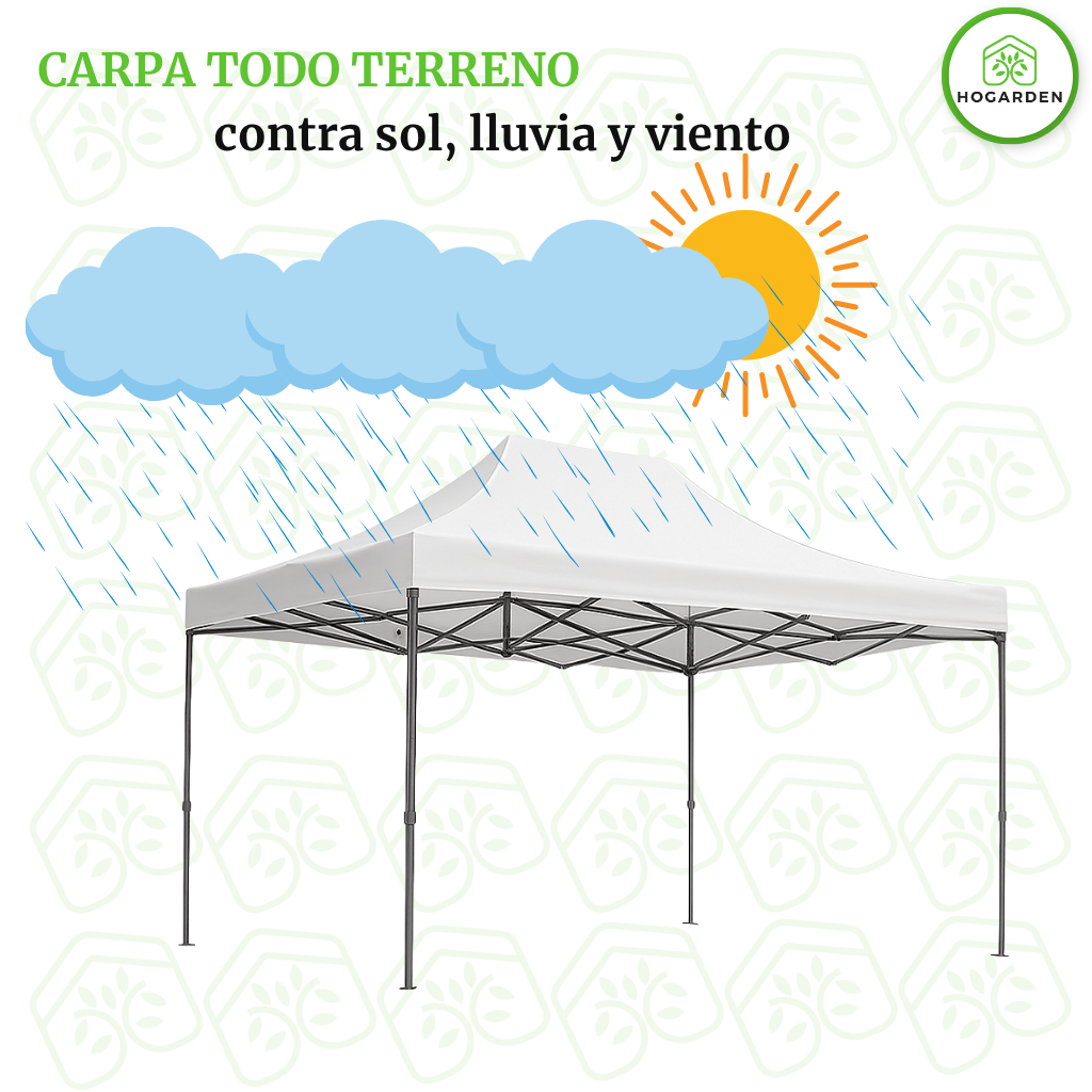 Carpa Plegable Blanco 3x4.5 M