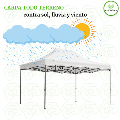 Carpa Plegable Blanco 3x4.5 M