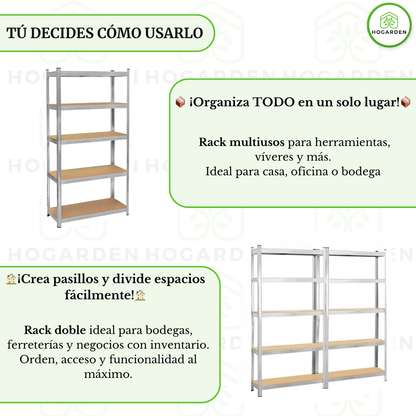 Estante Anaquel Organizador 5 Niveles