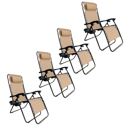 Silla Camastro Gravedad Cero Beige