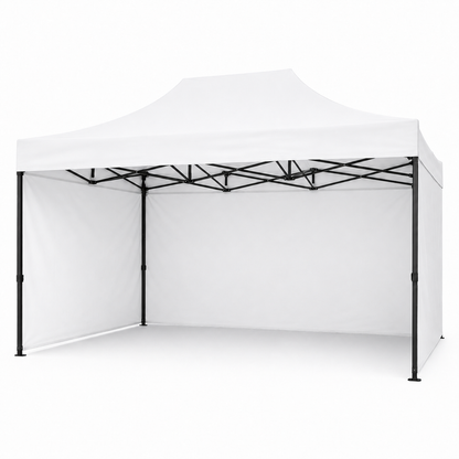 Carpa Plegable Blanca 3x4.5 M Con Pared