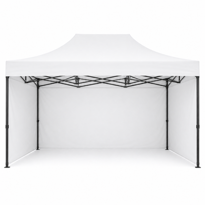 Carpa Plegable Blanca 3x4.5 M Con Pared