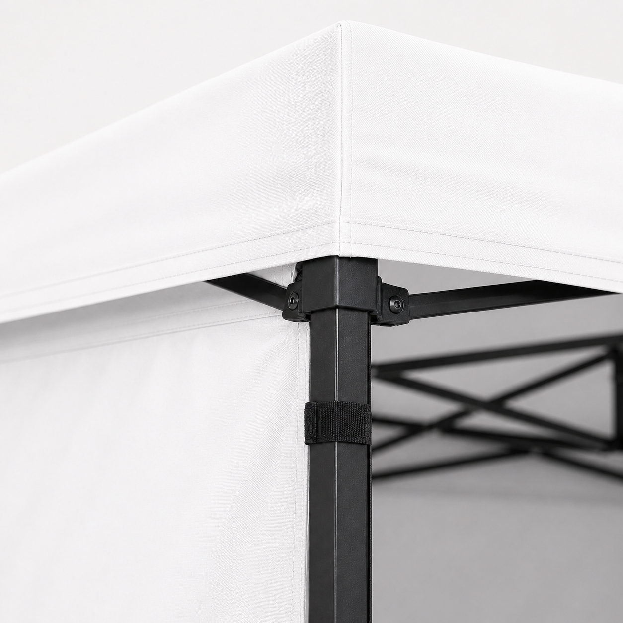 Carpa Plegable Blanca 3x4.5 M Con Pared