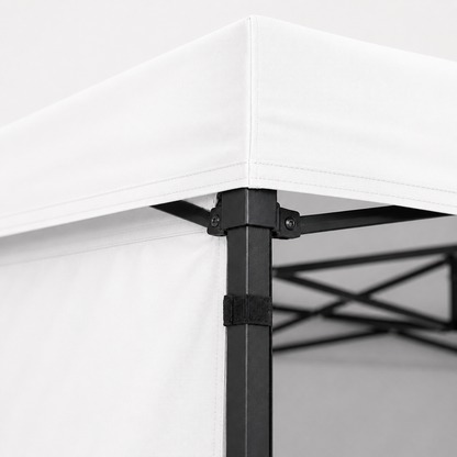 Carpa Plegable Blanca 3x4.5 M Con Pared