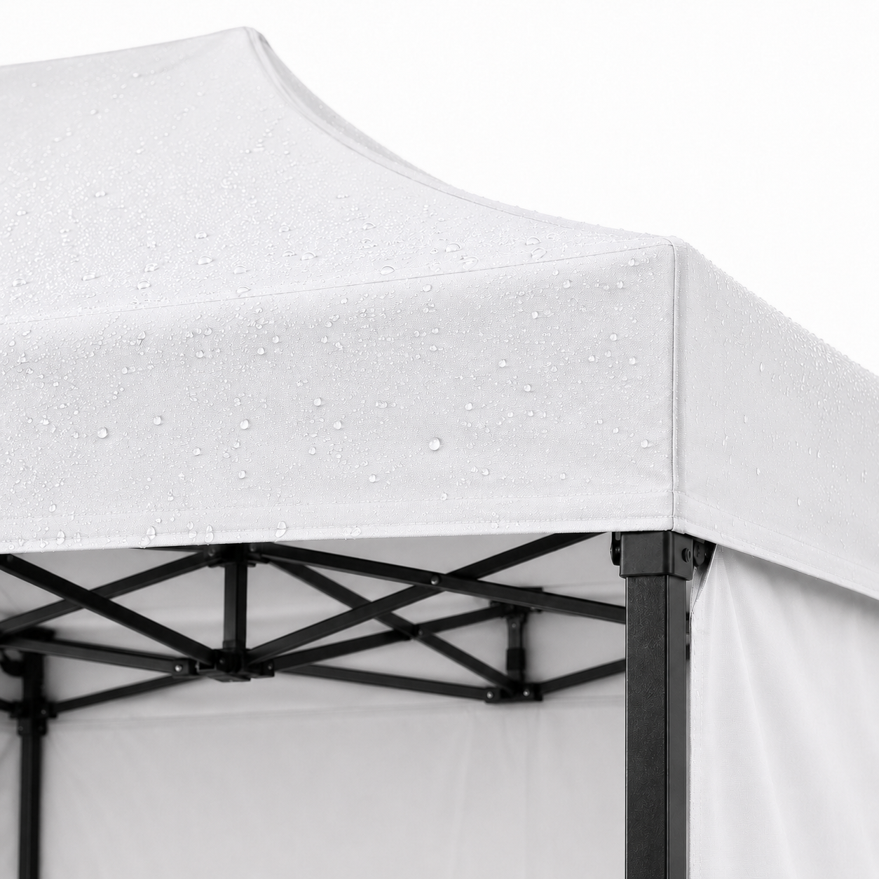 Carpa Plegable Blanca 3x4.5 M Con Pared