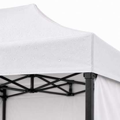 Carpa Plegable Blanca 3x4.5 M Con Pared