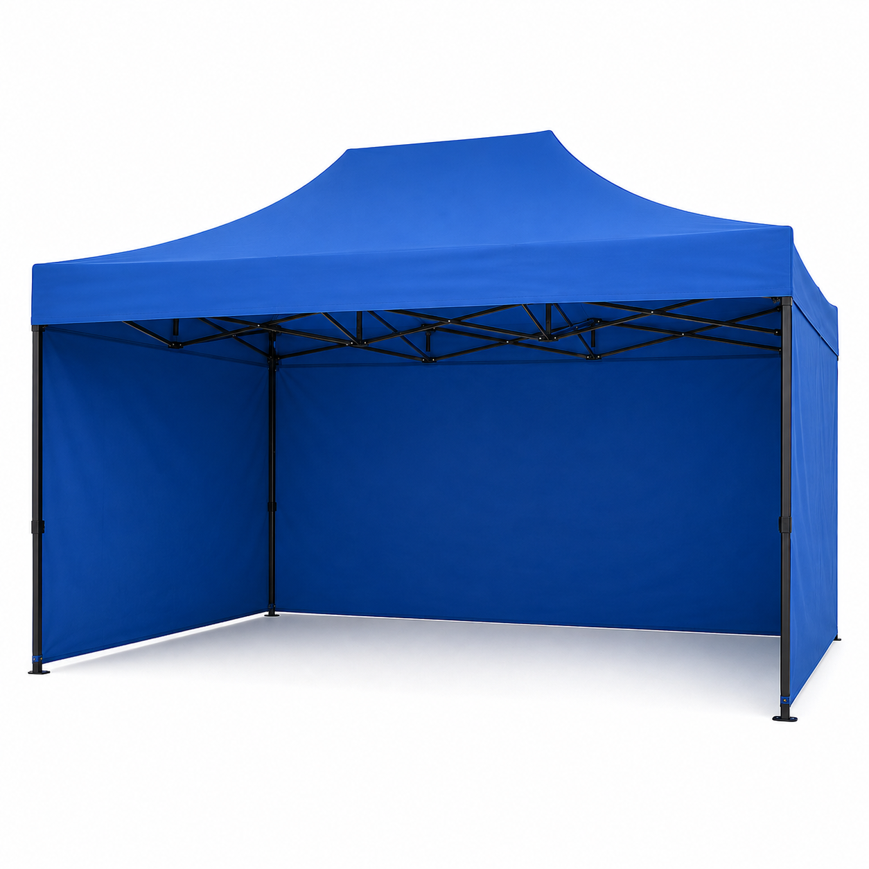 Carpa Plegable Azul 3x4.5 M Con Pared