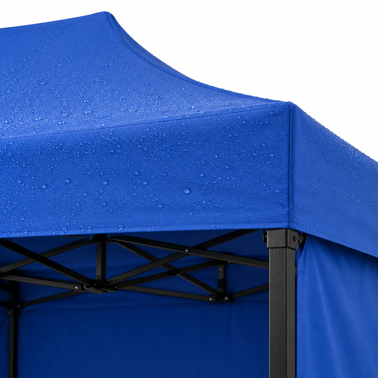 Carpa Plegable Azul 3x4.5 M Con Pared