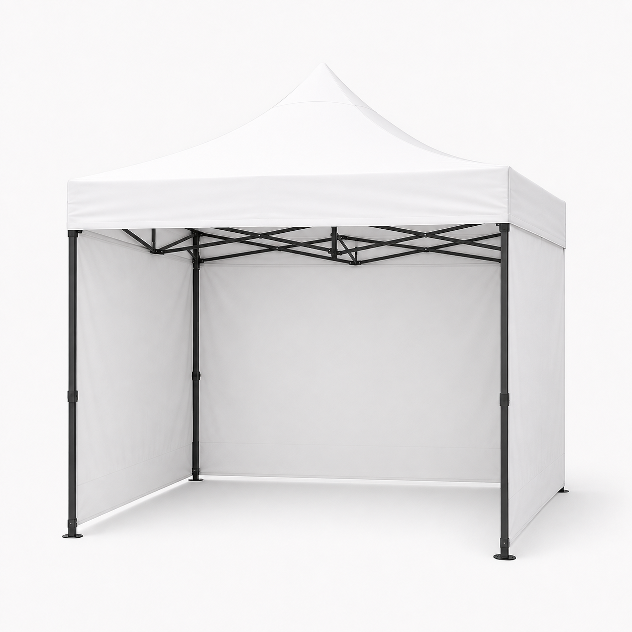 Carpa Plegable Blanca 3x3 M Con Pared