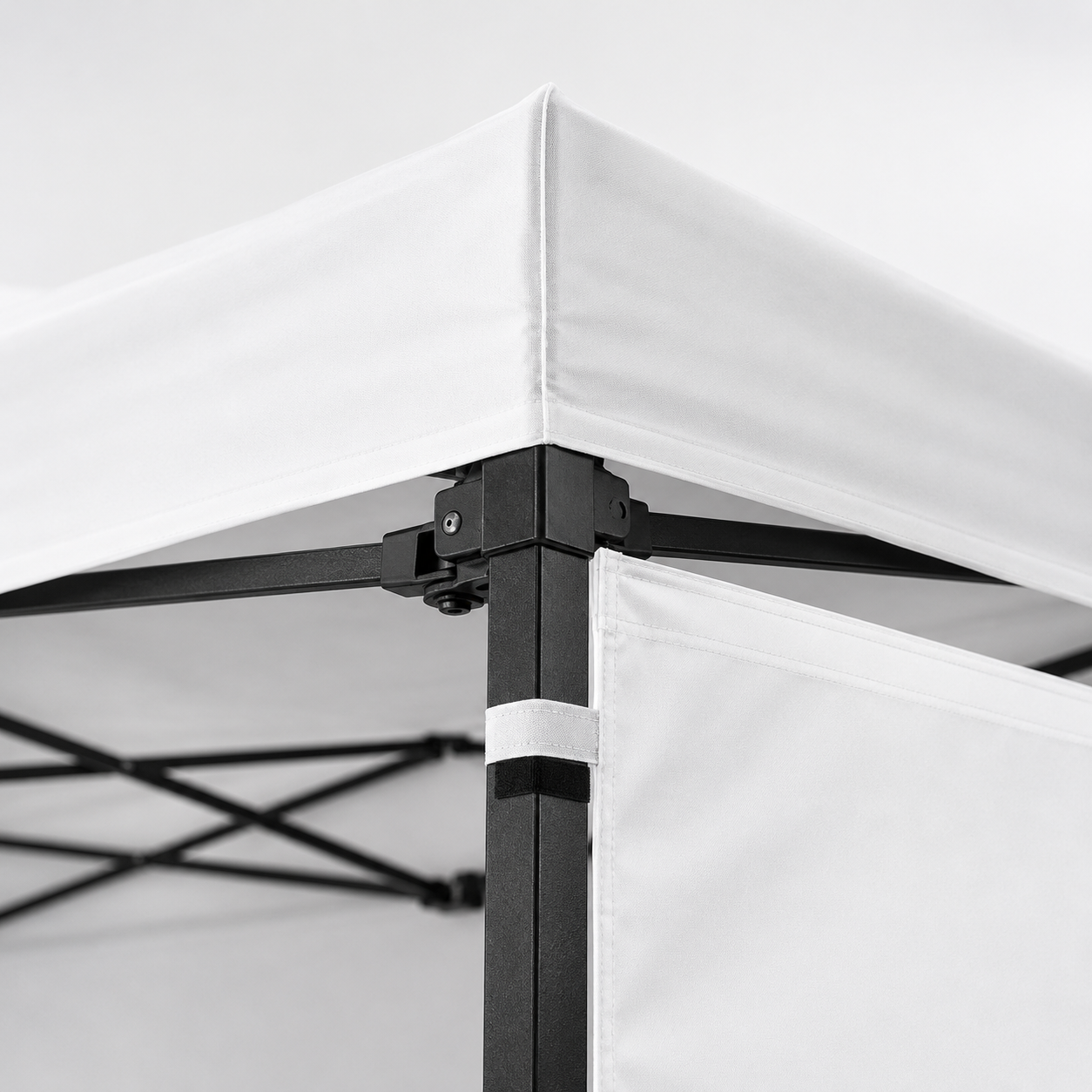 Carpa Plegable Blanca 3x3 M Con Pared