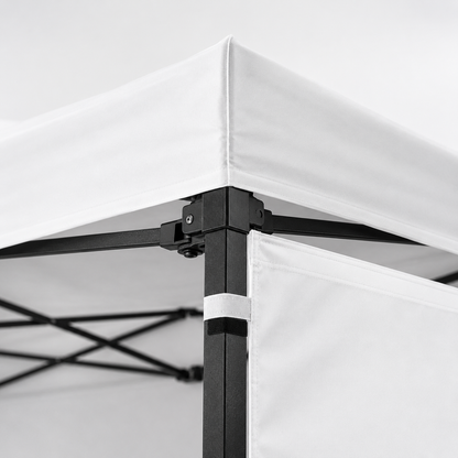 Carpa Plegable Blanca 3x3 M Con Pared