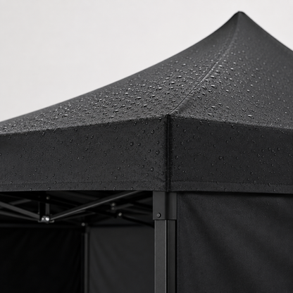 Carpa Plegable Negra 3x3 M Con Pared